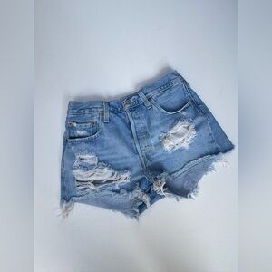 ✨Levi’s High Waisted Denim Blue Women Shorts✨